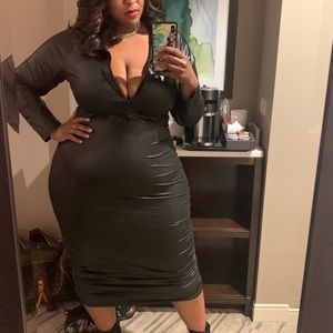 Rebdolls -  2X Vegan Leather Dress